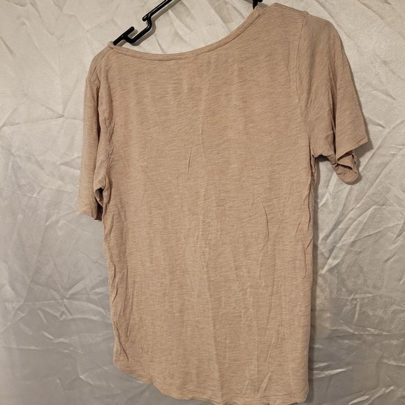 H&M Basics Women's Heather Tan Shirt Size Medium - Picture 2 of 3